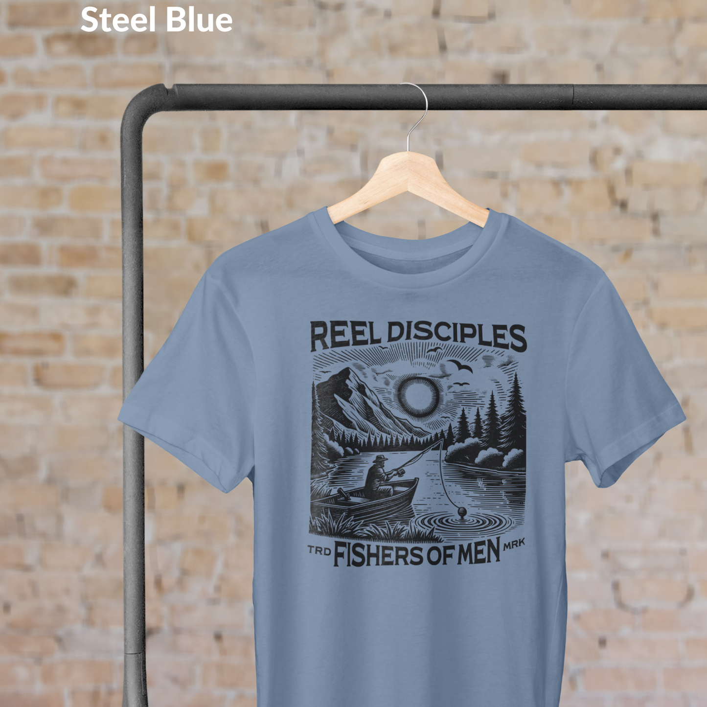 Reel Disciples Fishing Tee, Outdoorsy Gift, Fisherman Apparel, Fishers of Men Christian Tee for Outdoorsmen, Faith Based Fishing Shirt for Men