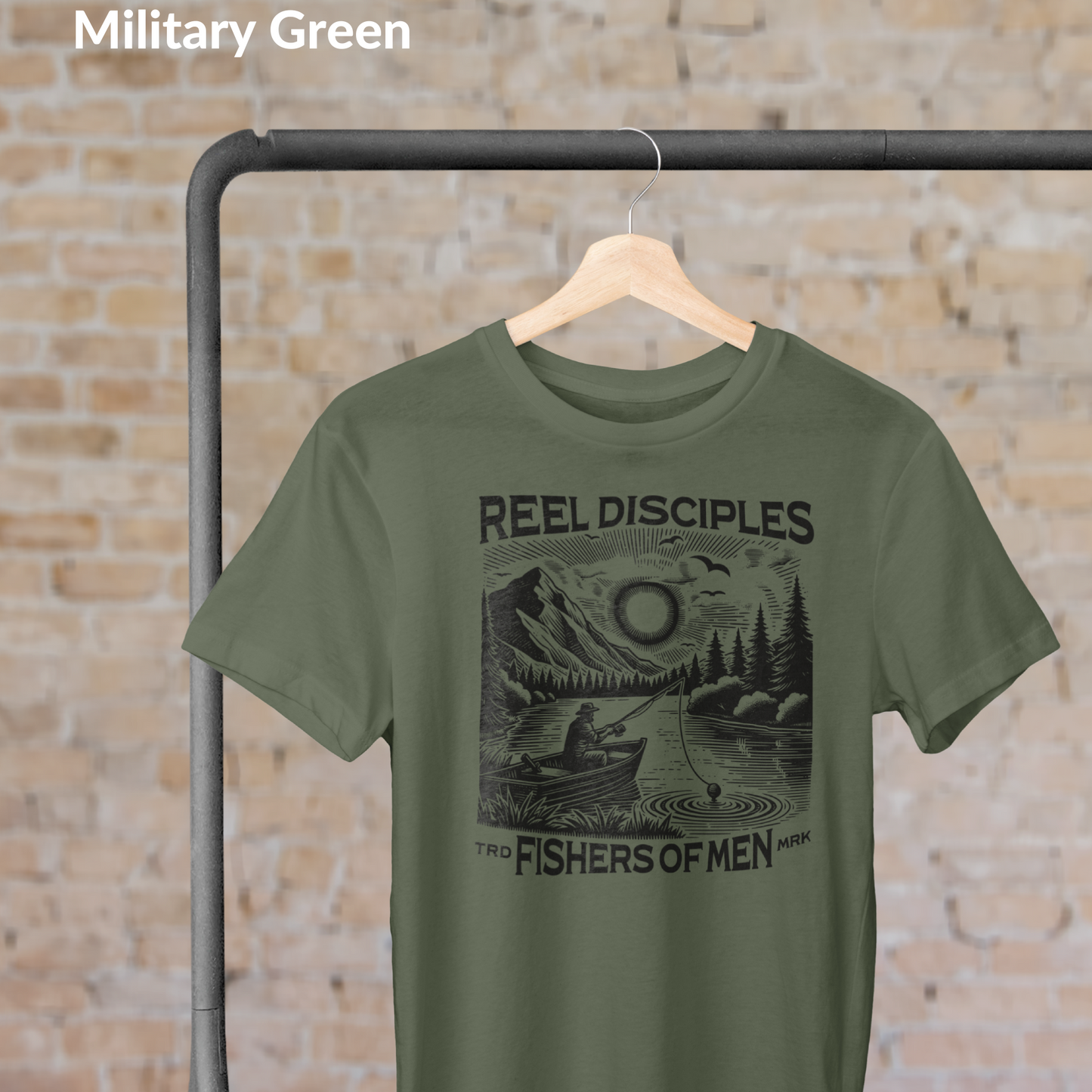 Reel Disciples Fishing Tee, Outdoorsy Gift, Fisherman Apparel, Fishers of Men Christian Tee for Outdoorsmen, Faith Based Fishing Shirt for Men