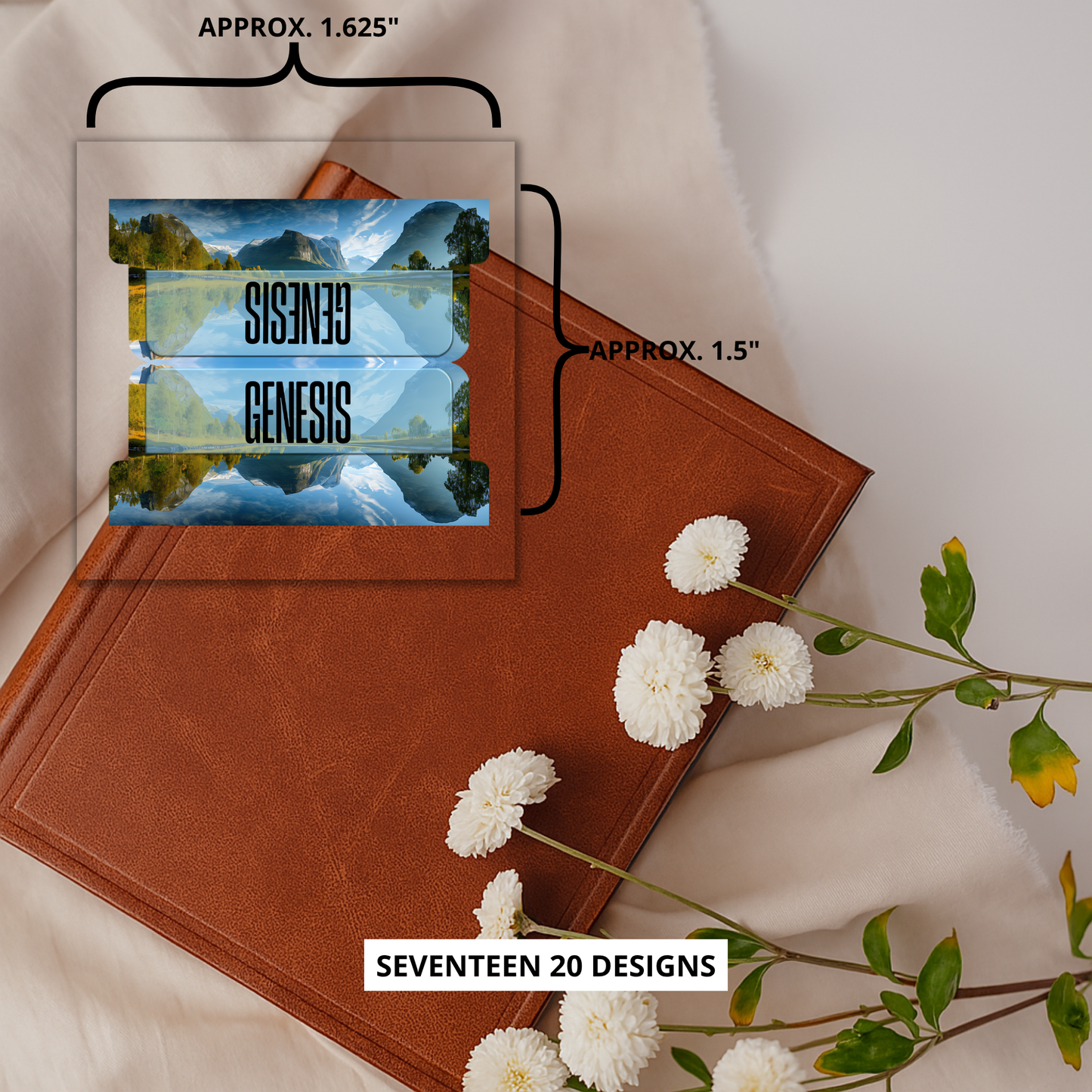 Still Waters Bible Tabs, Scenic Bible Tabs, Aesthetic Bible Index Tabs, Christian Book Markers, Bible Study Accessories, Bible Journaling Gift