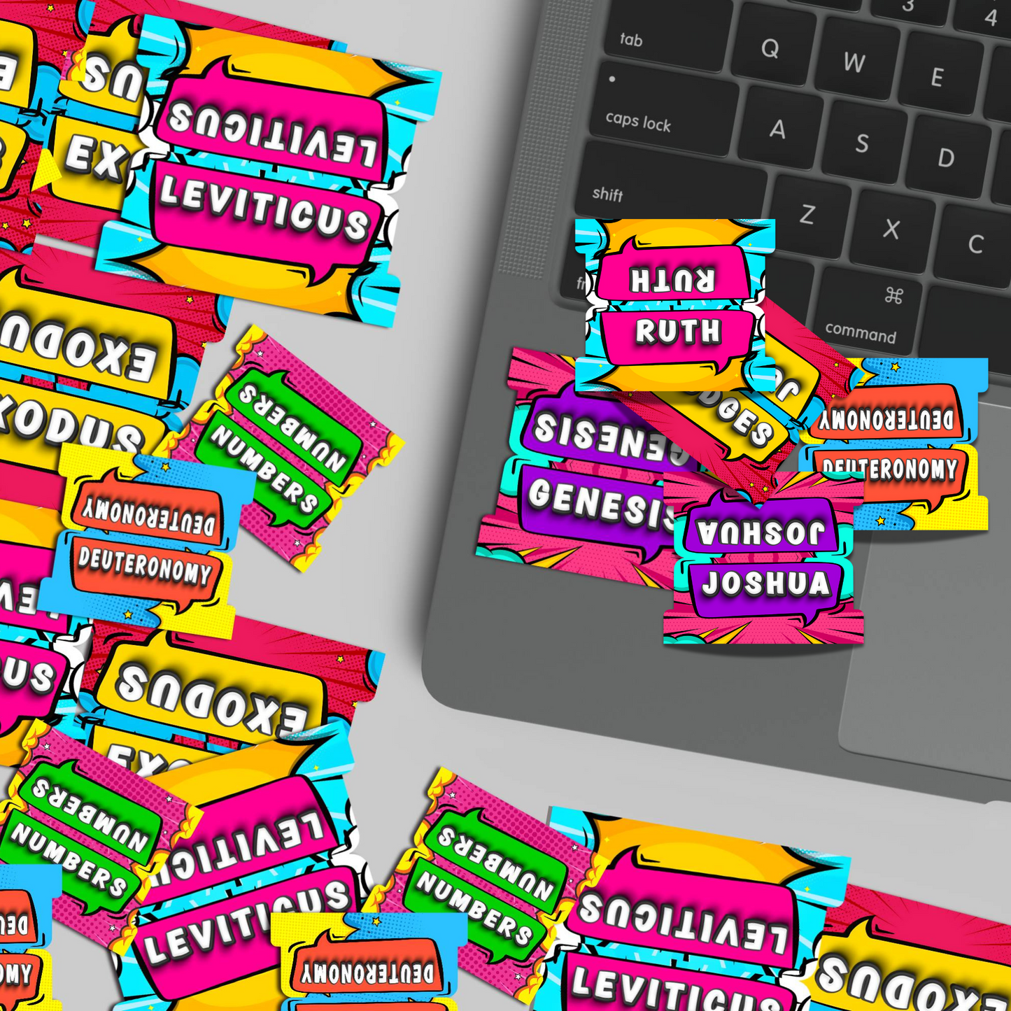 Pop Art Bible Tabs, Comic Book Bible Tabs, Pop Art Bible Index Tabs, Colorful Scripture Tabs, Christian Study Accessories, Fun Bible Journaling Tabs