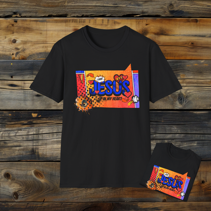 I Have Jesus BFF Shirt, Pop Art Christian Tee, Faith-Inspired Graphic T-Shirt, Jesus Up in My Heart Apparel, Fun Religious Gift