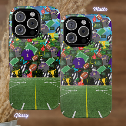 JMU Football Phone Case, Sports Fan iPhone Cover, Game Day Tough Case, iPhone Case, Samsung Case, Google Pixel Case, Tough Protective Cover