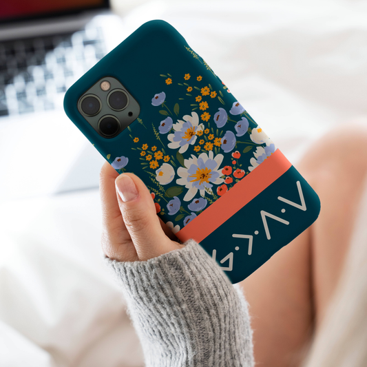 Floral Phone Case, God Is Greater Phone Case, Faith iPhone Cover, Christian Phone Case, iPhone Case, Samsung Case, Tough Protective Cover
