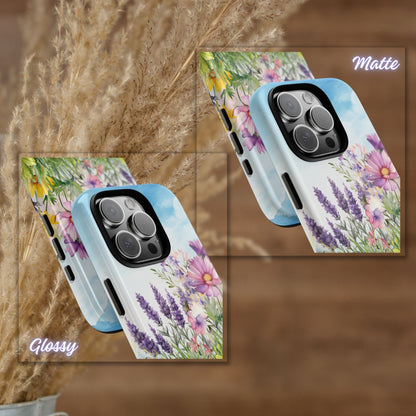 Rooted in Christ Floral Phone Case, Christian Wildflower iPhone Case, Floral Phone Case, Rooted in Christ, iPhone Case, Samsung Case, Tough Protective Cover