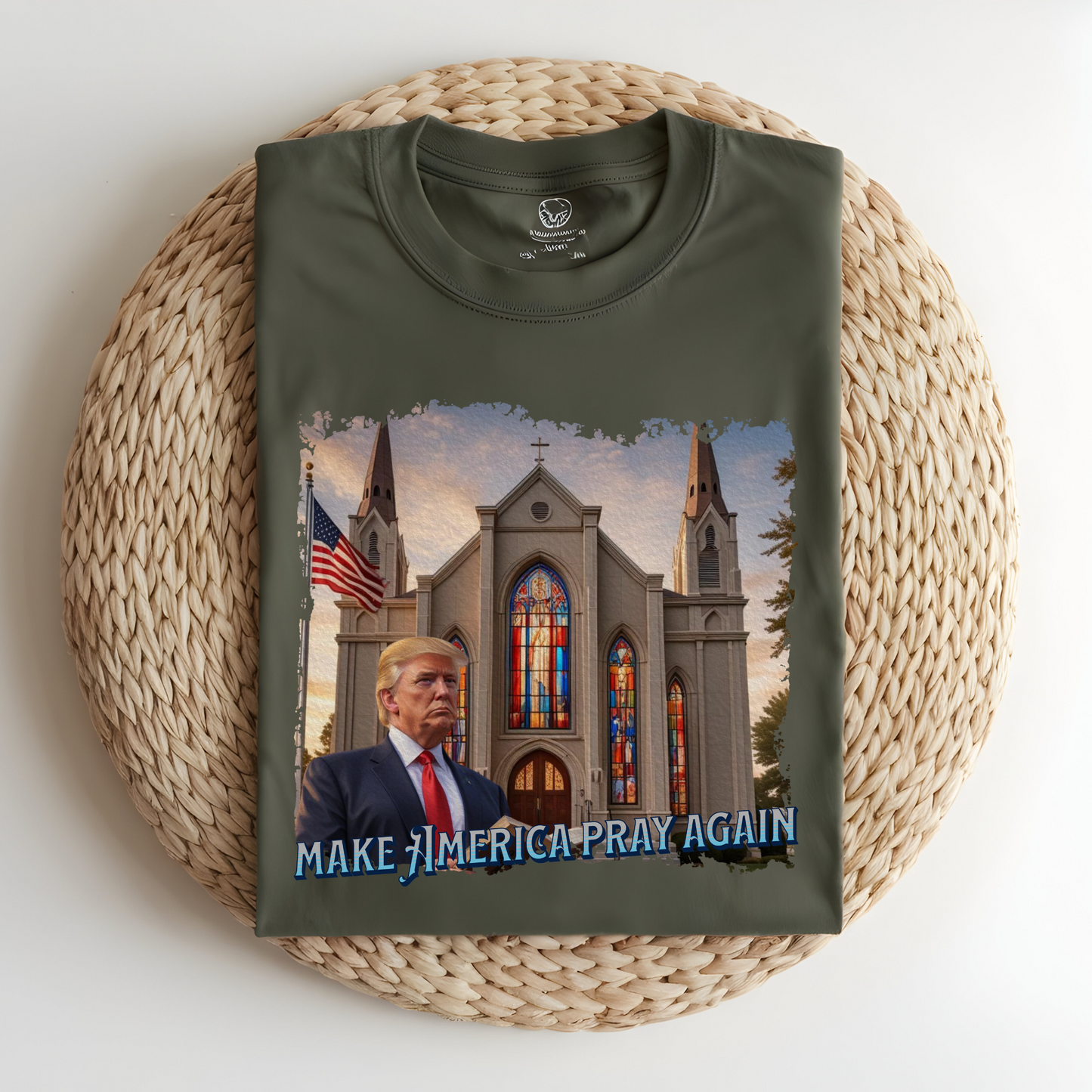 Make America Pray Again T-Shirt, Christian Patriotic Shirt, Church and Faith Design, Religious Apparel, Inspirational USA Tee