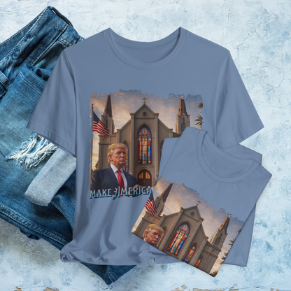 Make America Pray Again T-Shirt, Christian Patriotic Shirt, Church and Faith Design, Religious Apparel, Inspirational USA Tee