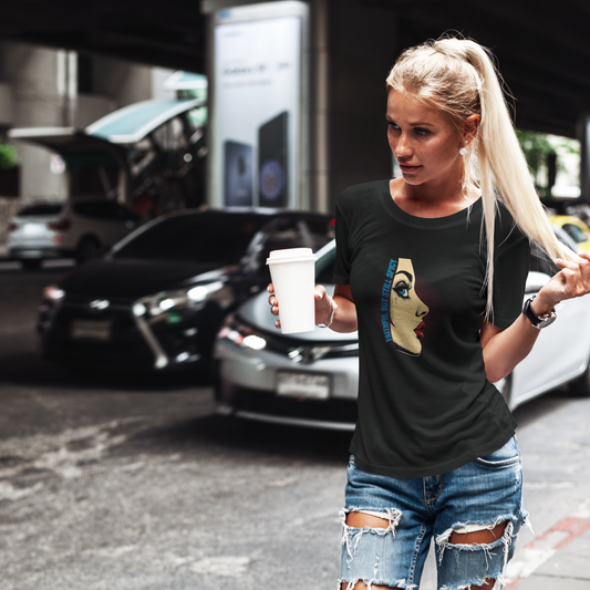 Faithful But Still Spicy Shirt, Christian Pop Art Tee, Bold Christian Woman Graphic Shirt, Funny Faith T-Shirt, Vintage Black Tee