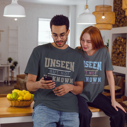 Unseen But Not Unknown Shirt, Hebrews 11:1 Christian Faith Tee, Bible Verse T-Shirt for Women & Men, Inspirational Scripture Shirt