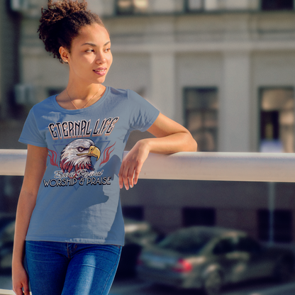 Eternal Life Spirit Revival Tee, Christian Eagle Worship Shirt, Praise & Worship T-Shirt, Bold Faith Graphic Unisex Tee, Revival Apparel