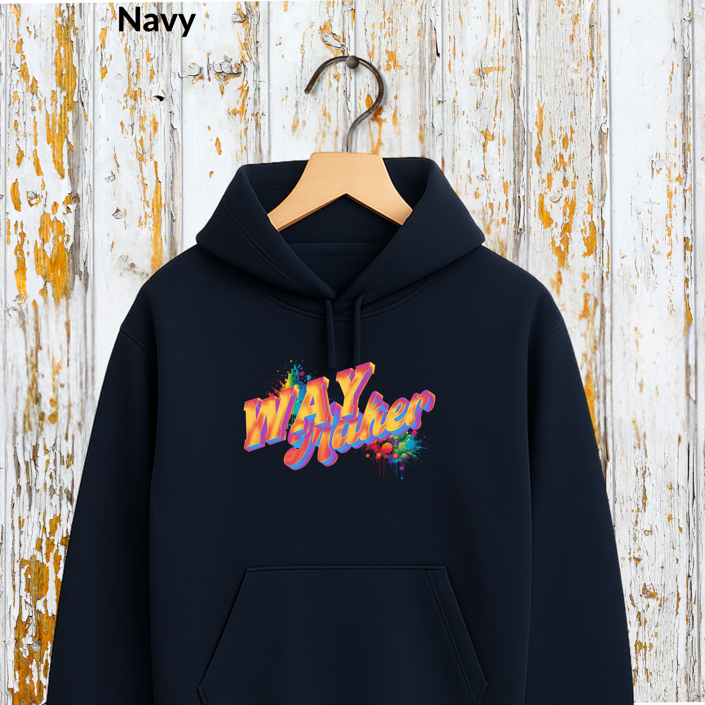 Way Maker Hoodie, Christian Graphic Hooded Sweatshirt, Colorful Faith-Based Pullover, Bible Verse Hoodie, Jesus Inspired Gift