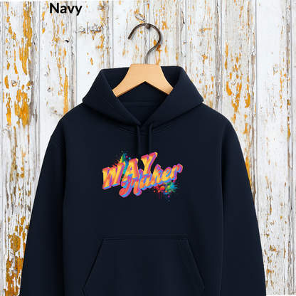 Way Maker Hoodie, Christian Graphic Hooded Sweatshirt, Colorful Faith-Based Pullover, Bible Verse Hoodie, Jesus Inspired Gift