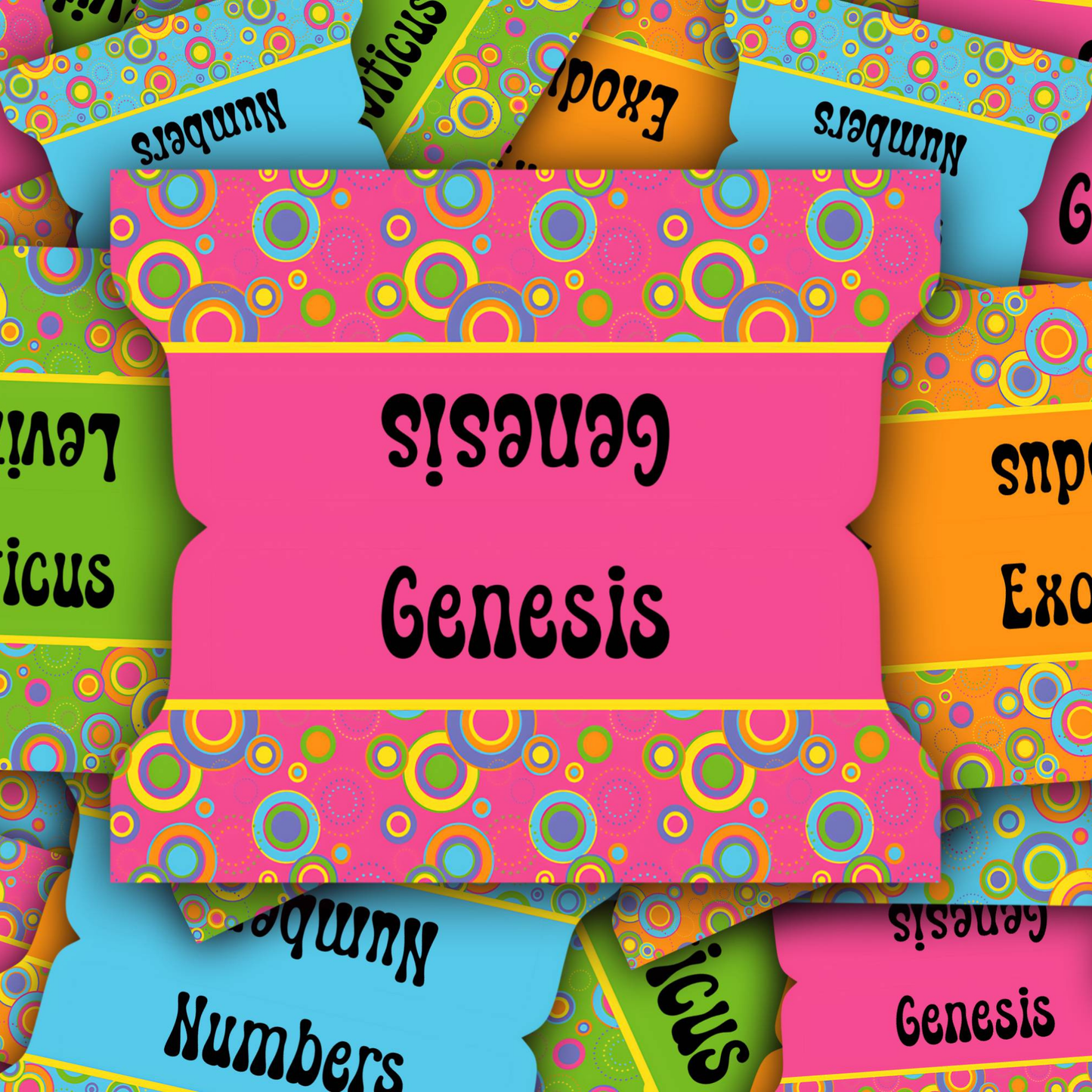 Colorful Retro Bible Tabs, 70s Groovy Scripture Tabs for Women, Christian Planner Accessories, Vintage Floral Faith Gift