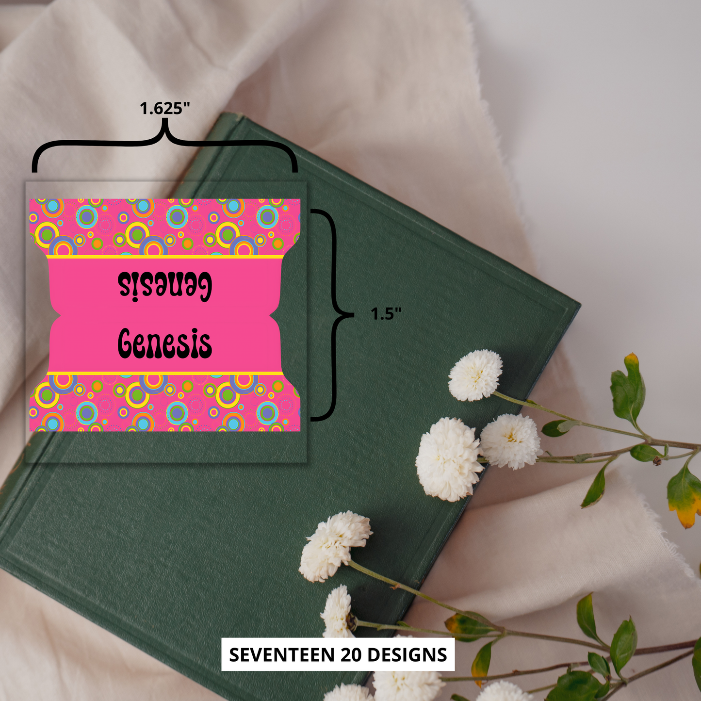 Colorful Retro Bible Tabs, 70s Groovy Scripture Tabs for Women, Christian Planner Accessories, Vintage Floral Faith Gift