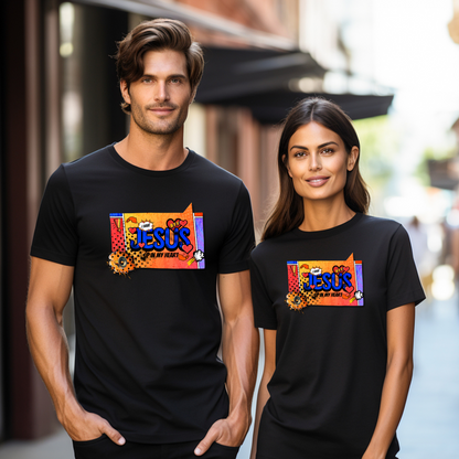 I Have Jesus BFF Shirt, Pop Art Christian Tee, Faith-Inspired Graphic T-Shirt, Jesus Up in My Heart Apparel, Fun Religious Gift