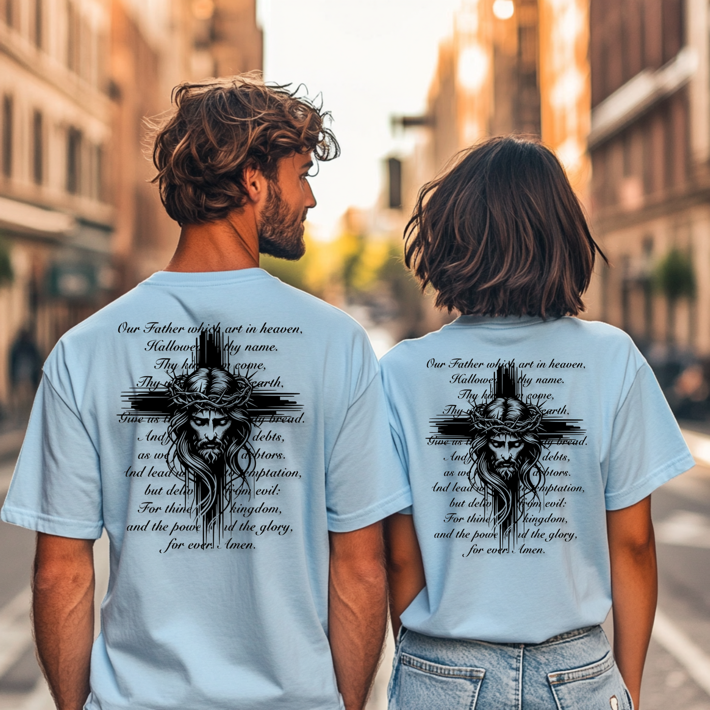 The Lord’s Prayer T-Shirt, Christian Jesus Graphic Tee, Bible Verse Shirt, Religious Faith Shirt, Christian Gift, Scripture Shirt