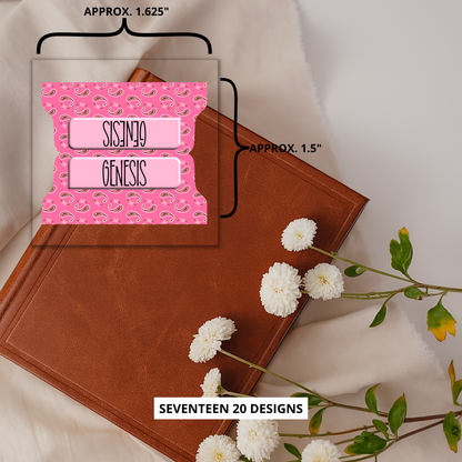 Pink Cowgirl Bible Tabs, Western Scripture Tab Set for Women & Girls, Paisley Faith Planner Accessories, Rodeo-Inspired Bible Gift