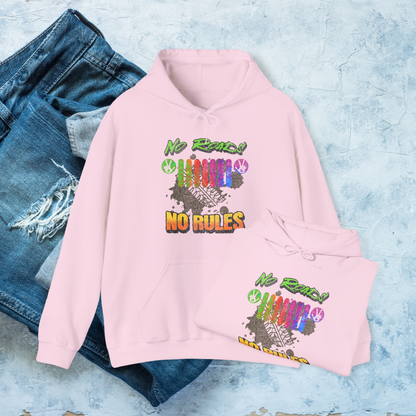 No Roads No Rules Hoodie, Off-Road Adventure Sweatshirt, Colorful 4x4 Pullover, Bold & Rugged Apparel