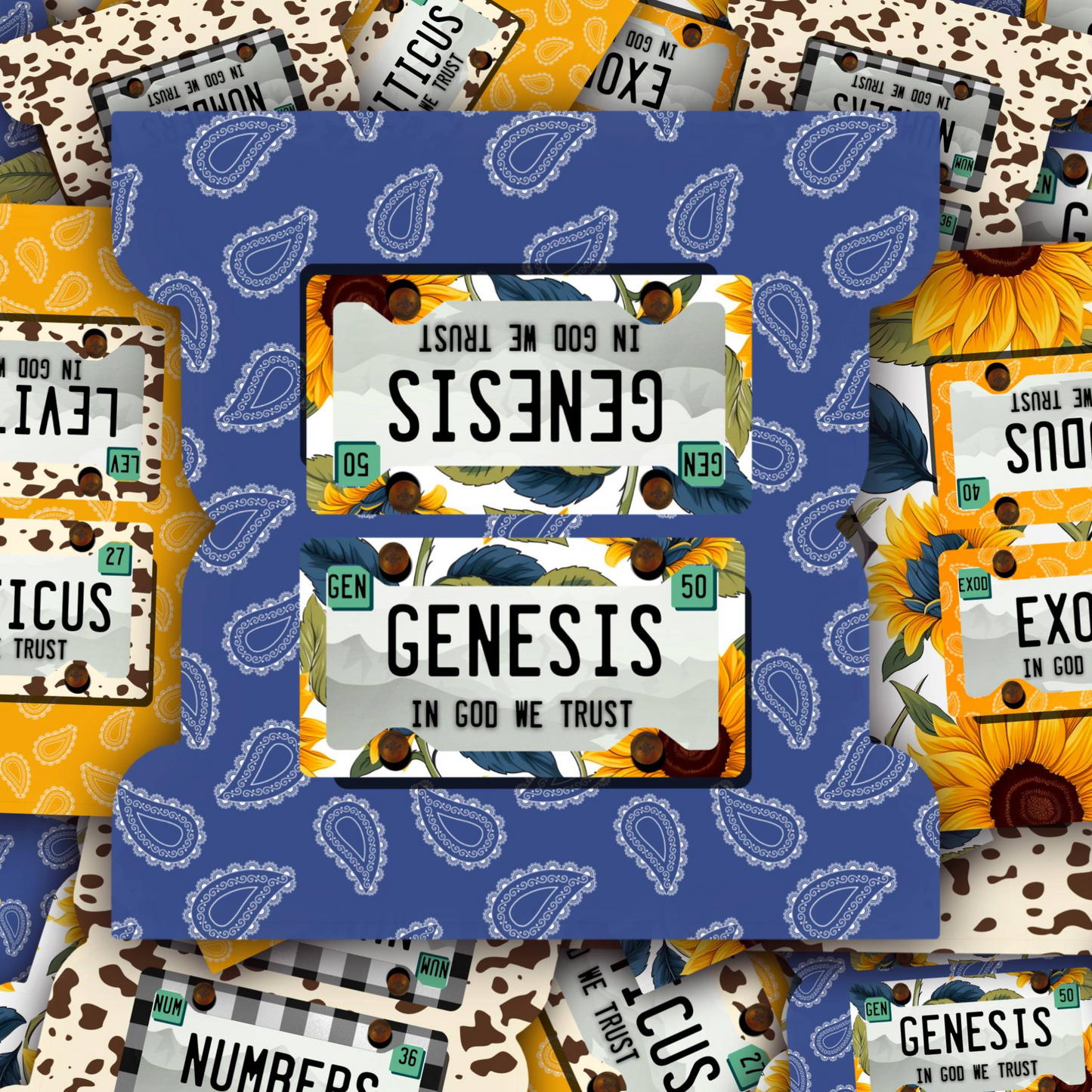 Rustic Scripture Tabs Set for Women, Western Faith Planner Accessories, Christian Bible Gift