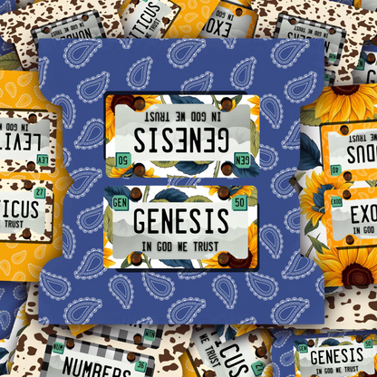 Rustic Scripture Tabs Set for Women, Western Faith Planner Accessories, Christian Bible Gift