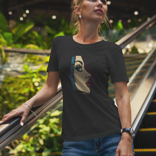 Faithful But Still Spicy Shirt, Christian Pop Art Tee, Bold Christian Woman Graphic Shirt, Funny Faith T-Shirt, Vintage Black Tee
